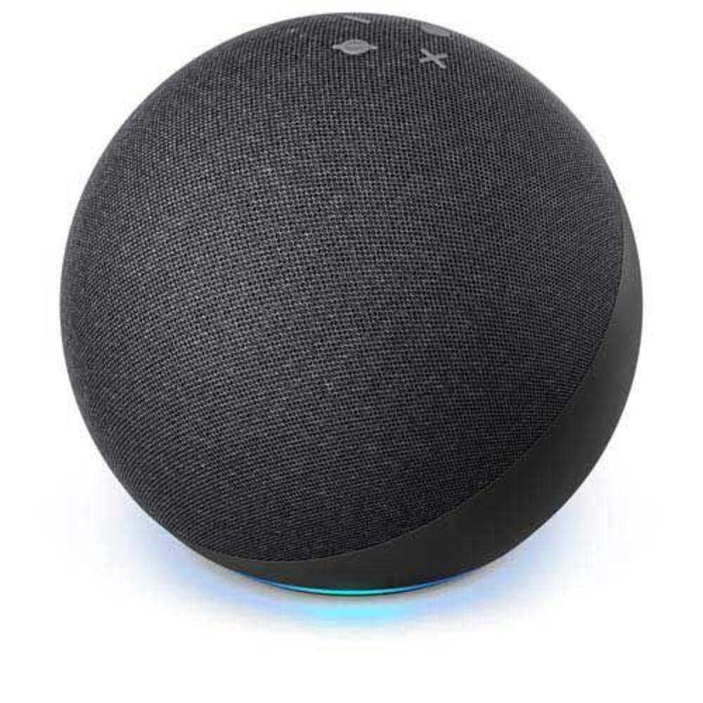 Echo 4Ger. Amazon Alexa Smart Speaker Preto | KaBuM!