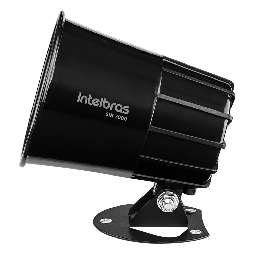 Sirene Para Alarme - 9 A 15 Vdc - Magnética - 115db - Preta - Intelbras Sir 2000