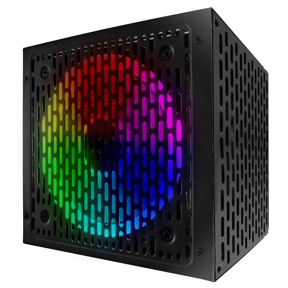 Fonte BRX 750W Rainbow RGB, ATX, 80 Plus Bronze, PFC Ativo Fonte BRX 750W Rainbow RGB, ATX, 80 Plus Bronze, PFC Ativo