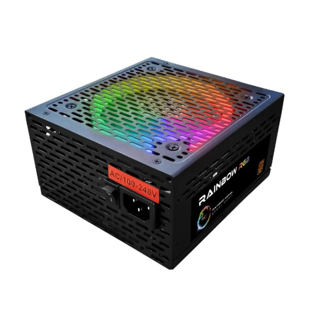 Fonte BRX 750W Rainbow RGB, ATX, 80 Plus Bronze, PFC Ativo Fonte BRX 750W Rainbow RGB, ATX, 80 Plus Bronze, PFC Ativo