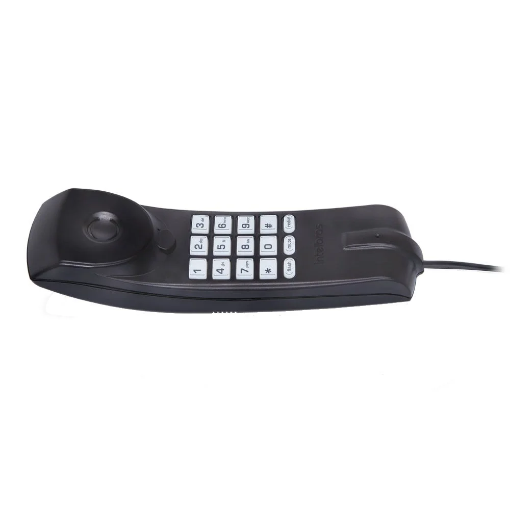 Kit 02 Telefones Com Fio Gôndola Tc 20 Preto Intelbras. Kit 02 Telefones Com Fio Gôndola Tc 20 Preto Intelbras.