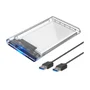 Case HD Note, Sata 2.5", Usb 3.0, Transparente, Knup - Kp-hd012