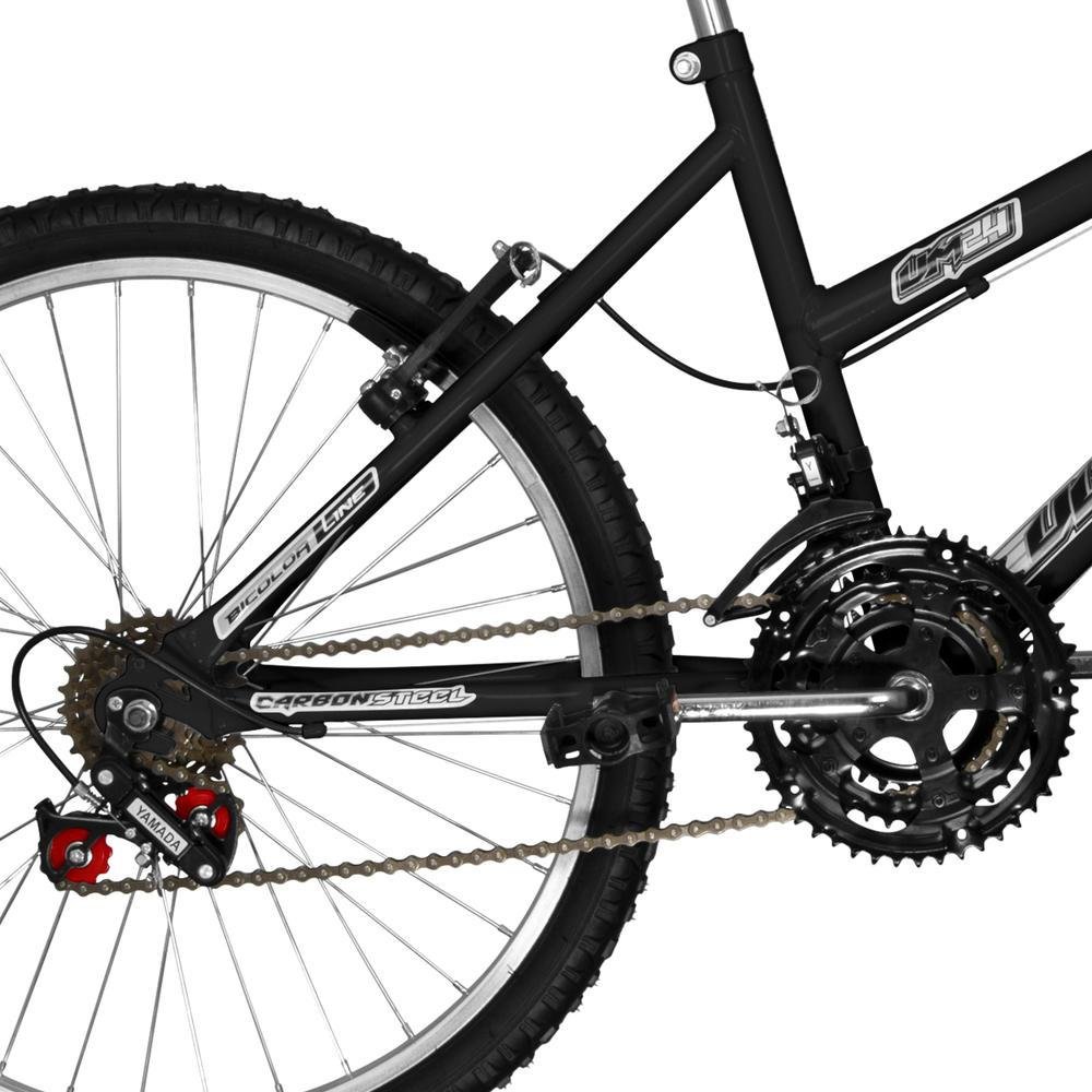 Bicicleta Ultra Bikes Aro 24 Feminina Bicolor Preto Fosco Bicicleta Ultra Bikes Aro 24 Feminina Bicolor Preto Fosco