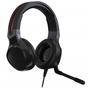 Acer Headset Gamer Nitro Arco Ajustável, Alto Falantes Posicionais E Microfone Omnidirecional, Preto Com Vermelho