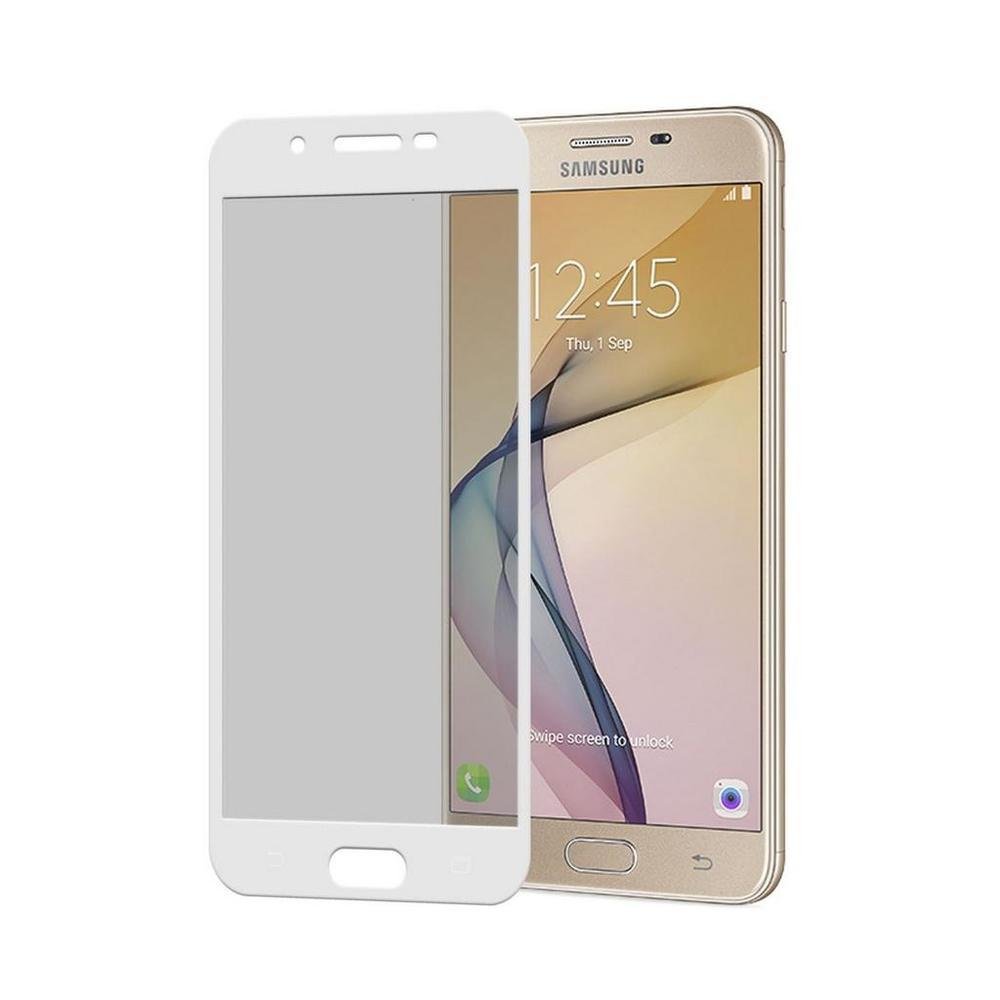 Película Coverage Color Para Galaxy J7 Prime - Branca - Gorila Shield (cobre Toda Tela)