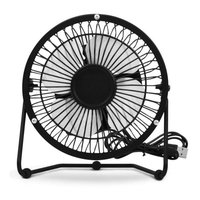 Mini Ventilador Usb Compacto De Mesa Para Computador Notebook, Preto - Bivolt