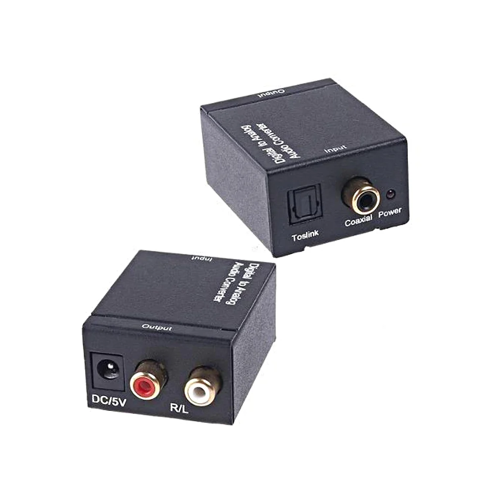 Conversor Audio Óptico Para Audio Analógico Estéreo Conversor Audio Óptico Para Audio Analógico Estéreo