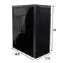 Gabinete Gamer Brazil PC BPC-C3147, Mid Tower,  ATX / Micro-ATX, Com Lateral de Vidro, Preto