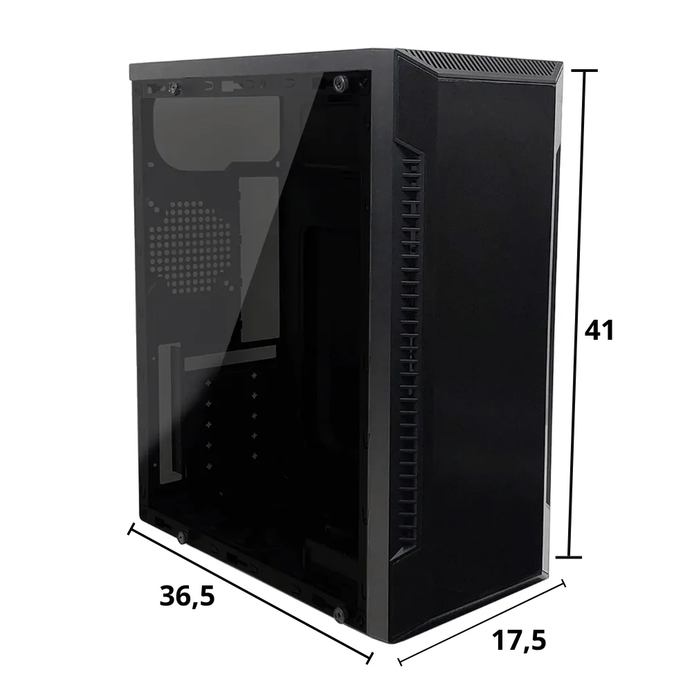 Gabinete Gamer Brazil PC BPC-C3147, Mid Tower, ATX / Micro-ATX, Com Lateral de Vidro, Preto Gabinete Gamer Brazil PC BPC-C3147, Mid Tower, ATX / Micro-ATX, Com Lateral de Vidro, Preto