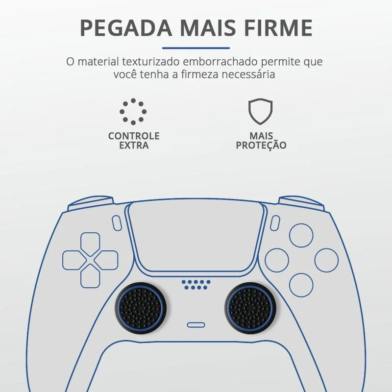 Grip Silicone Ps5 Gxt 266 4 Peças 2 Cores 24170 Trust