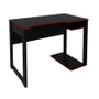 Mesa Gamer Tecno Mobili Escrivaninha Home Office Nicho, Preto com Vermelho