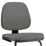 Cadeira Para Escritório Job L02 Fixa, Crepe Cinza - Lyam Decor
