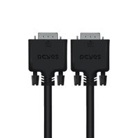 Cabo De Video PCYES Pvm15-2 VGA 15 Pinos Macho Para VGA 15 Pinos Macho 28awg Puro Cobre 2 Metros