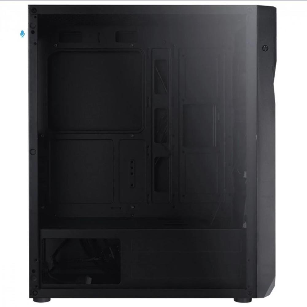 Gabinete Gamer Vx Scorpius Com Vidro Temperado Preto Frontal Com Led RGB Placa De Video Vertical