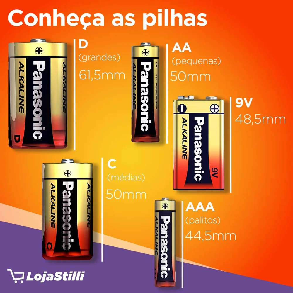 Pilha Alcalina Aaa Cartela Com 20 Kabum