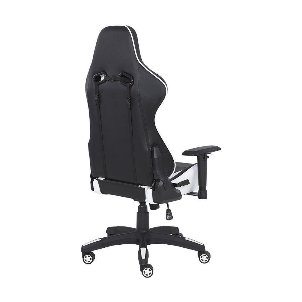 Cadeira Gamer Shopb Tank Reclinável E Giratória - Preta E Branca
