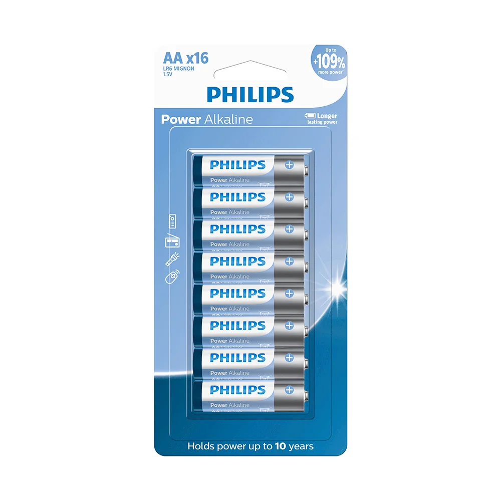 Pilhas Alcalinas Aa Blister Com 16 Unidades Lr6p16b/59
