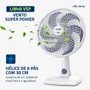 Ventilador de Mesa Mondial Super Power, 30cm, 3 Velocidades, 220V - VSP-30-W