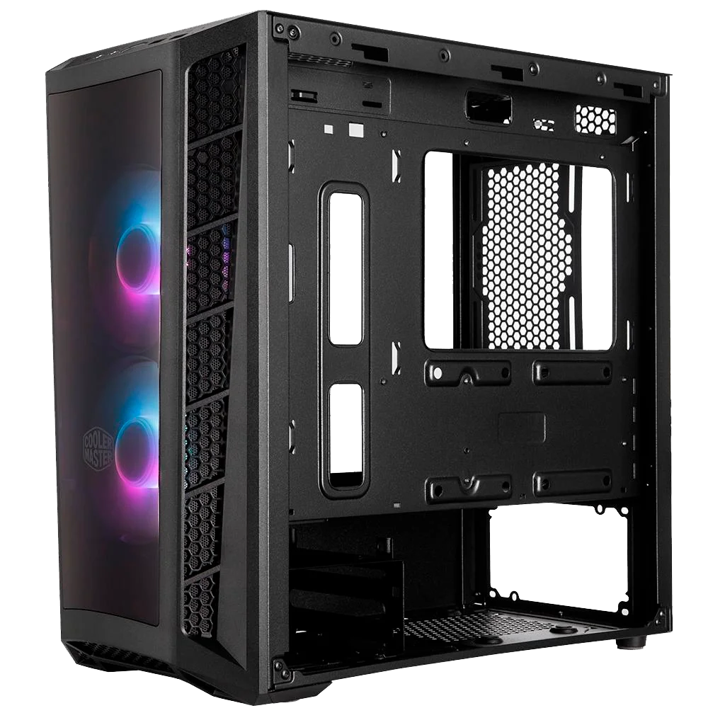 Gabinete Cooler Master Masterbox Mb320l ArGB Lateral Vidro Temperado 2 Fans ArGB Frontal Acrílico - Mcb-b320l-kgnn-s02 Gabinete Cooler Master Masterbox Mb320l ArGB Lateral Vidro Temperado 2 Fans ArGB Frontal Acrílico - Mcb-b320l-kgnn-s02