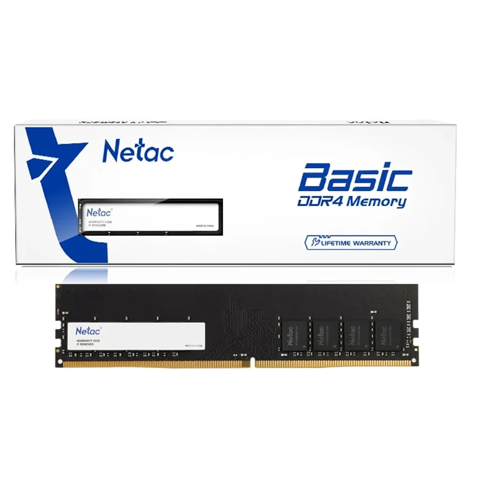 Memória Netac 8GB 2666MHz DDR4 Para Desktop