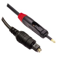 Cabo Fibra Optica Universal Toslink Mini Plug 5 Mm Preto 1,5 Metros