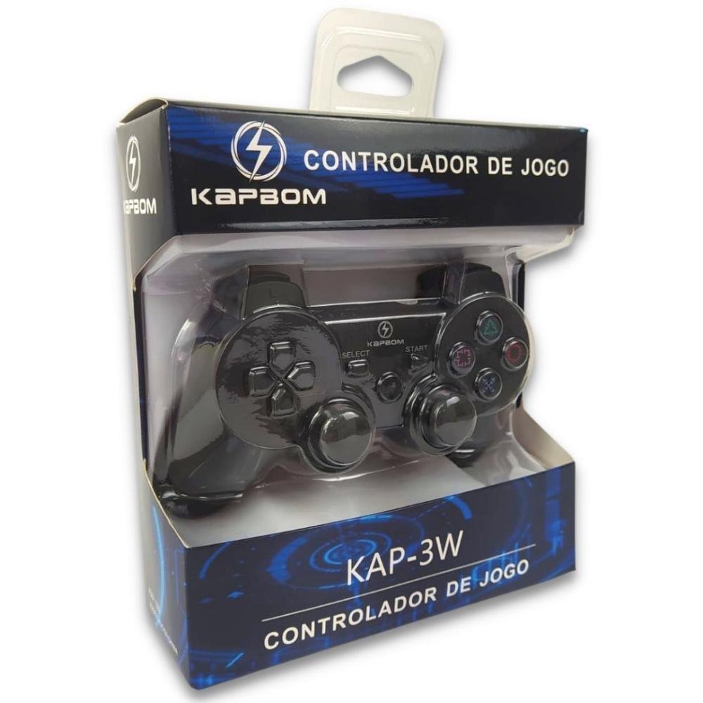 Controle Ps3 Playstation Sem Fio Wireless + Cabo Carregador Controle Ps3 Playstation Sem Fio Wireless + Cabo Carregador