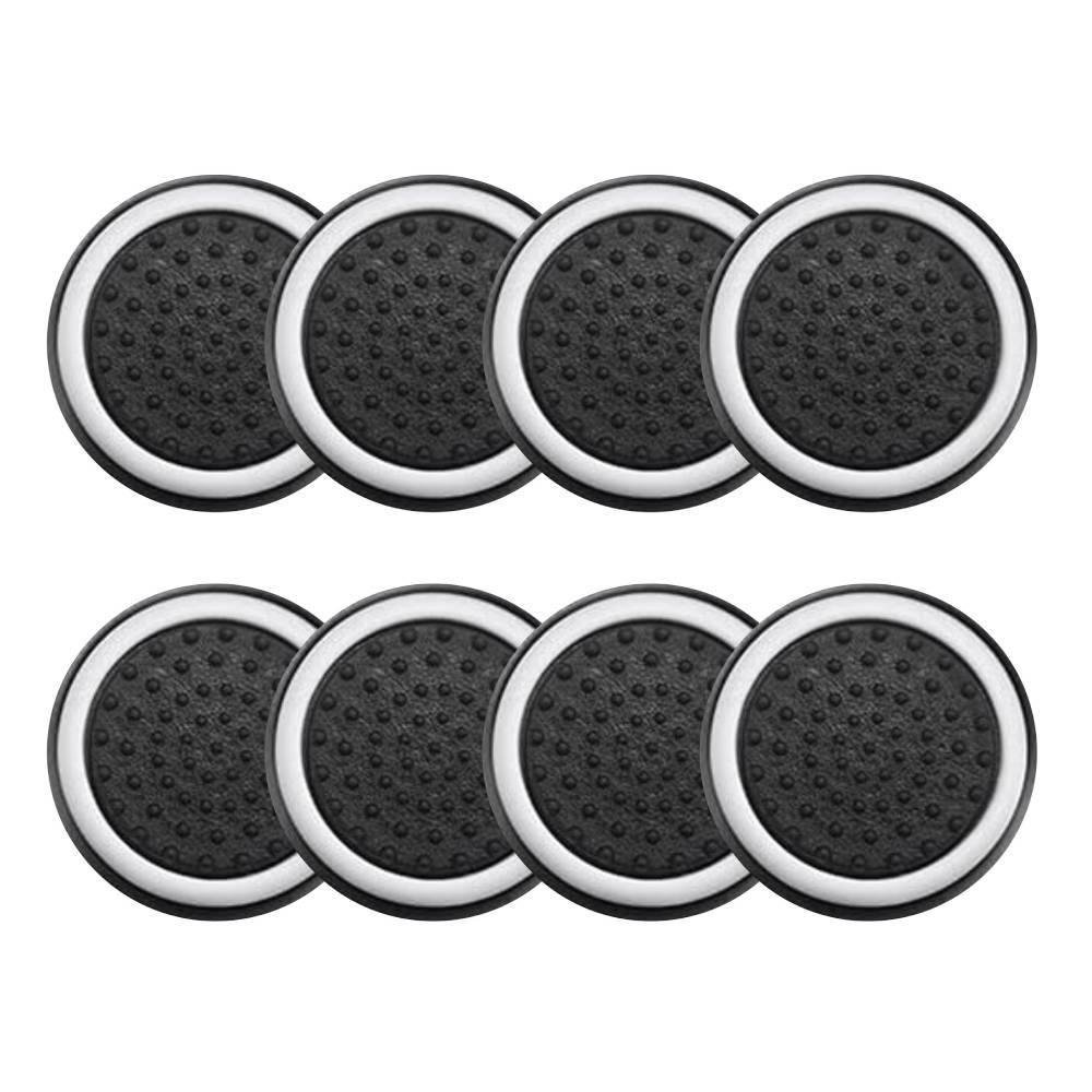 4 Pares De Grips P/ Controle Anti Derrapante Silicone Botão Analógico Do Joystick Cor: Branco.