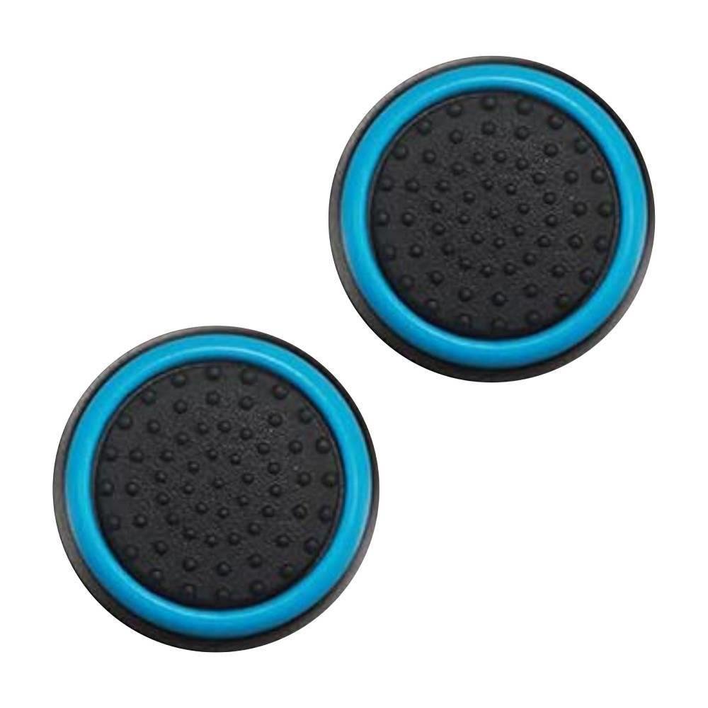 1 Par De Grips P/ Controle Anti Derrapante Silicone Botão Analógico Do Joystick Cor: Azul Claro