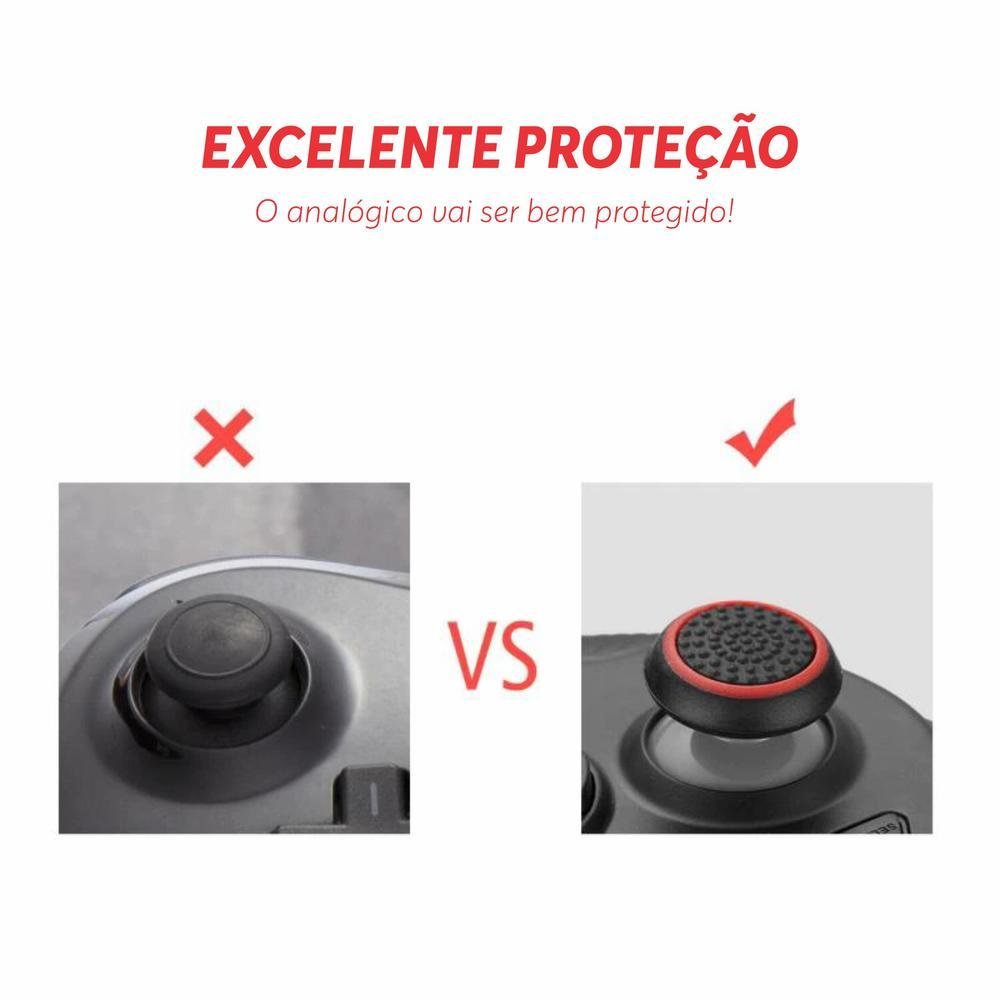 8 Pares De Grips P/ Controle Anti Derrapante Silicone Botão Analógico Do Joystick Cor: Verde Escuro.