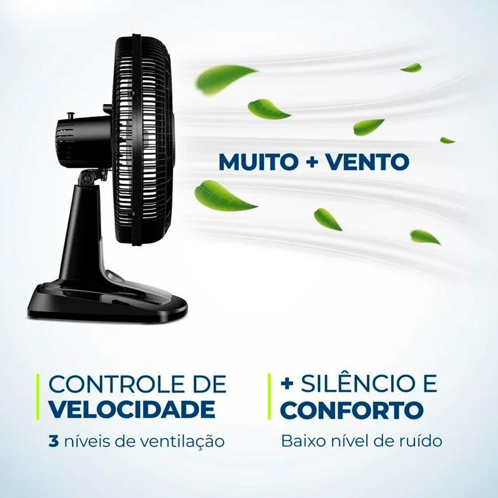 Ventilador De Mesa Mondial Turbo, 8 Pás, 40 Cm, Vtx-40-8p-cr, 127v, Preto/Prata Ventilador De Mesa Mondial Turbo, 8 Pás, 40 Cm, Vtx-40-8p-cr, 127v, Preto/Prata