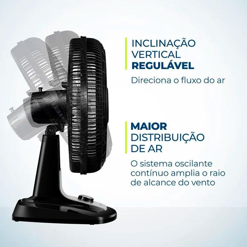 Ventilador De Mesa Mondial Turbo, 8 Pás, 40 Cm, Vtx-40-8p-cr, 127v, Preto/Prata Ventilador De Mesa Mondial Turbo, 8 Pás, 40 Cm, Vtx-40-8p-cr, 127v, Preto/Prata