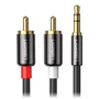 Ugreen Cabo Audio Pro Auxiliar P2 3.5mm P/ 2 RCA Macho 2m