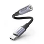 Cabo Adaptador Ugreen Av161, USB Tipo C Para 3.5mm, 10cm, Cinza