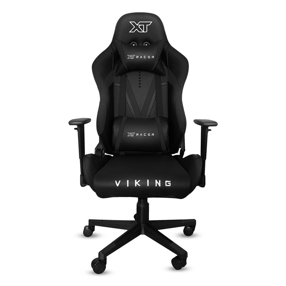 Cadeira Gamer Preta XT Racer Viking Reclinável Ergonômica Couro Sintético Cadeira Gamer Preta XT Racer Viking Reclinável Ergonômica Couro Sintético