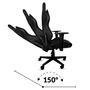 Cadeira Gamer Preta XT Racer Viking Reclinável Ergonômica Couro Sintético