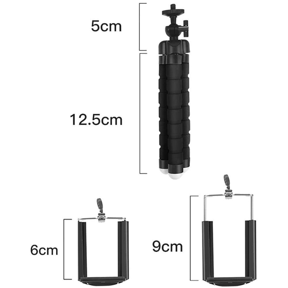 Tripé Preto Para Celular Flexivel E Camera