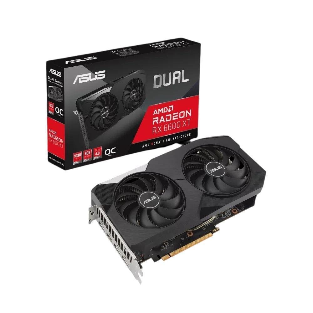 Placa De Vídeo Asus Dual AMD RX6600XT 8GB KaBuM