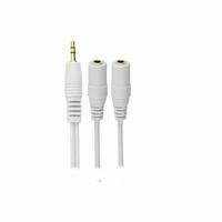 Cabo P2 Y Chipsce 018-7710 - P2 Estéreo   2 J2 Mono 15cm - Branco Chipsce