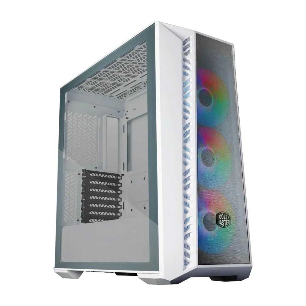 Gabinete Cooler Master Masterbox 520 Mesh, Mid tower, ATX, Lateral em Vidro, 3x Cooler Fan ArGB Inclusos - Branco Gabinete Cooler Master Masterbox 520 Mesh, Mid tower, ATX, Lateral em Vidro, 3x Cooler Fan ArGB Inclusos - Branco