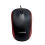 Mouse Optico Evolut Eo-102, USB, Plug and Play , 1000dpi, cabo 1.35 metros, Preto e Red