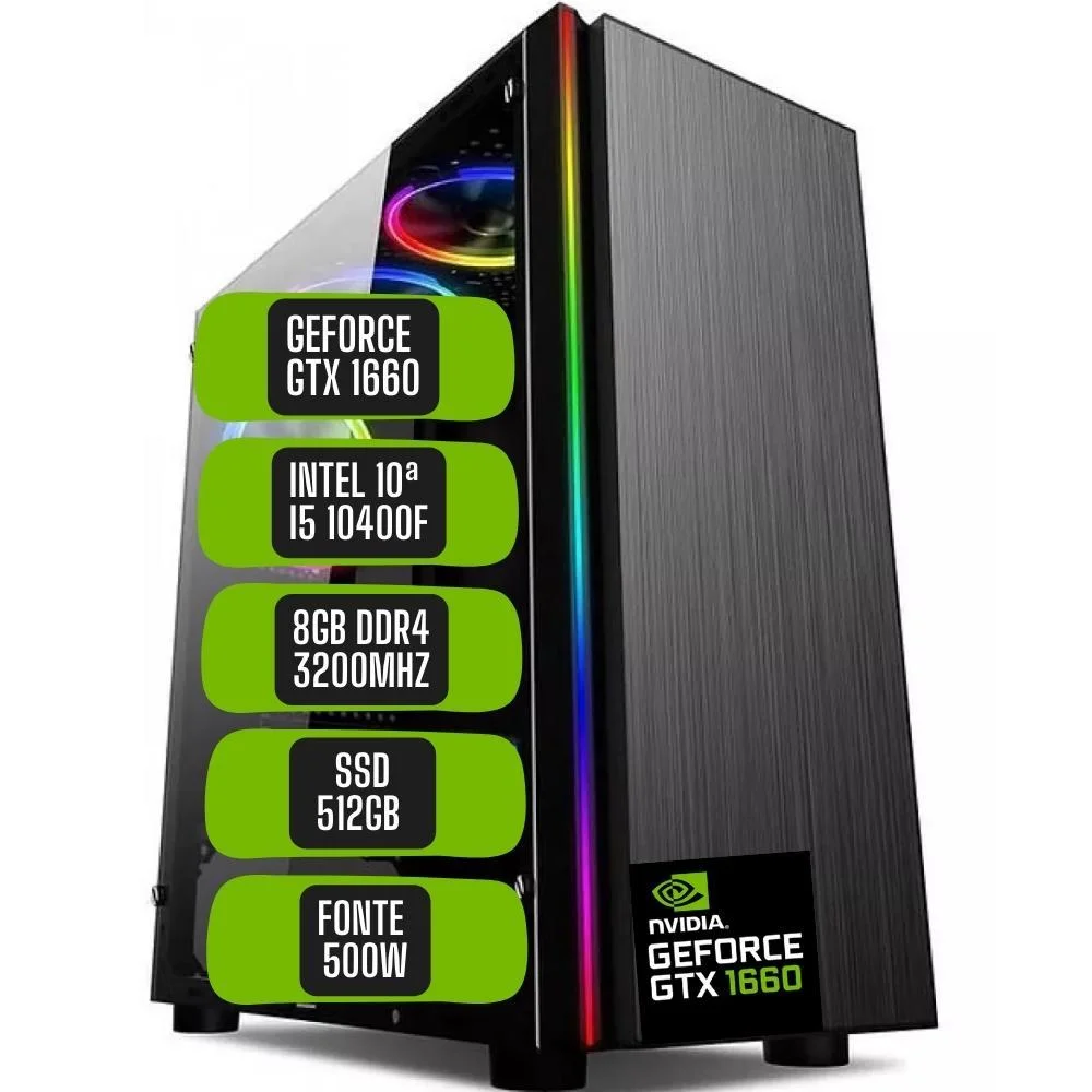 PC Gamer Skill I5 10400f 8GB DDR4 Stl030 KaBuM