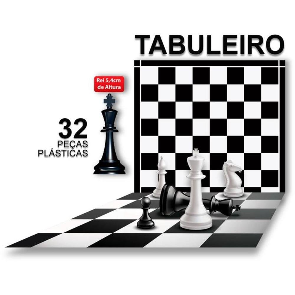 Jogo De Xadrez Pais E Filhos Rei 54cm KaBuM