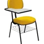 Cadeira Design Office Móveis Secretária Universitária, até 120 kg, Linha Economy, Amarelo