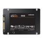 SSD Samsung, 870 EVO, 500GB, sem LED ou RGB, SATA, Leitura: 560MB/s, Gravação: 530MB/s, Preto, MZ-77E500E