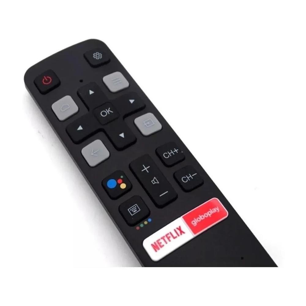 Controle Remoto Smart Tv Mb Tech Tcl Rc802v 55p8m Netflix Globoplay