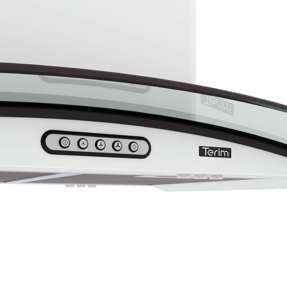 Coifa de Ilha Terim Teto 90Cm 220V Branca KaBuM