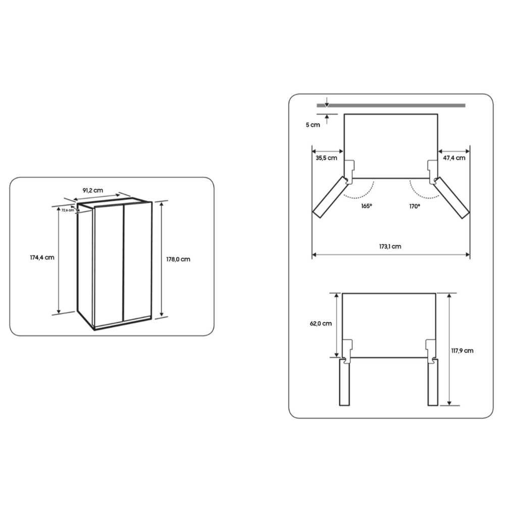 Geladeira Samsung Side By Side Rs60 602 Litros
