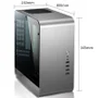 Gabinete Mini ITX, Alumínio, Jonsbo, Umx1w - Cinza