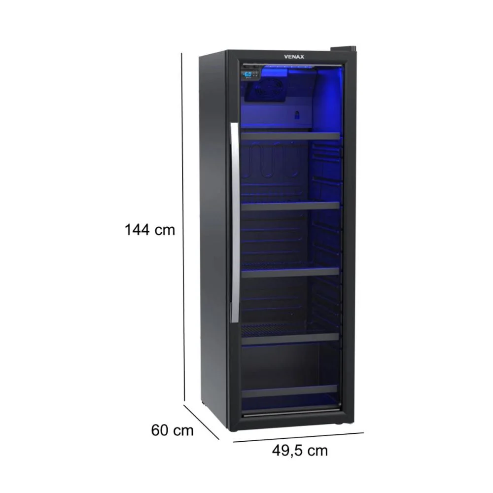 Cervejeira Venax Blue Light, 209 Litros, Preto Fosco, 127V - Expvqbl209pf Cervejeira Venax Blue Light, 209 Litros, Preto Fosco, 127V - Expvqbl209pf