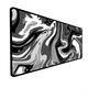 Mouse Pad Gamer Speed, Extra Grande 60x30Cm, Profissional - Abstrato Premium Preto E Branco